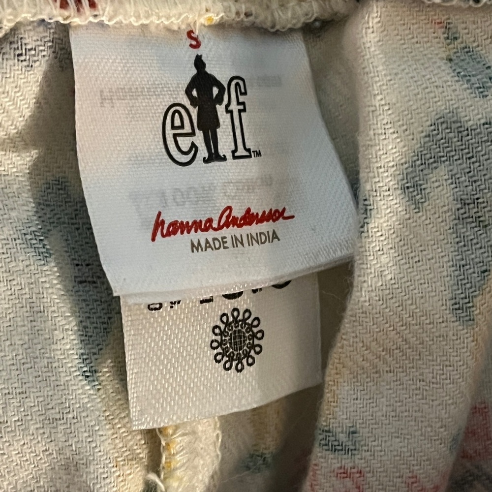 Elf Festive Patterned Pajama Pants Size: 10 - Picture 13 of 17